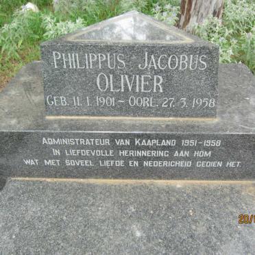 OLIVIER Philippus Jacobus 1901-1958