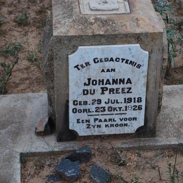 PREEZ Johanna, du 1918-1926