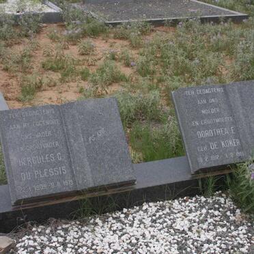 PLESSIS Hercules C., du 1904-1979 &amp; Dorothea E. DE KOKER 1912-1988