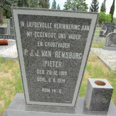 RENSBURG P.J.J., van 1919-1974