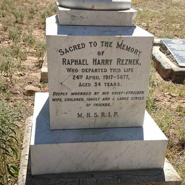 REZNEK Raphael Harry -1917