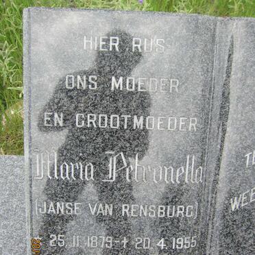 RENSBURG Maria Petronella, Janse van 1879-1955