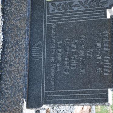 SMITH Gertruida Mathilda 1893-1951 :: SMITH Ann 1916-1916 :: SMITH Anna Aletha 1917-1928