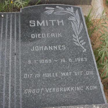 SMITH Diederik Johannes 1889-1963