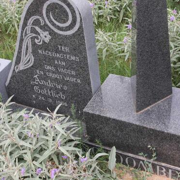SCHOOMBEE Andries Gottlieb 1906-