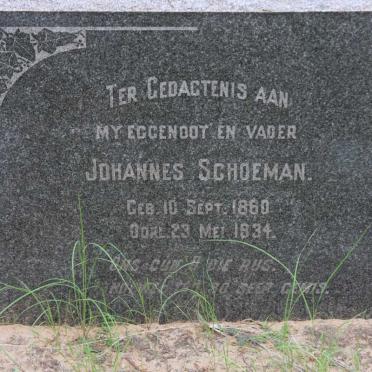 SCHOEMAN Johannes 1860-1934