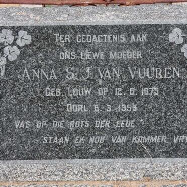 VUUREN Anna S.J., van nee LOUW 1875-1955