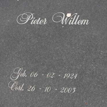 WALT Pieter Willem, van der 1924-2003