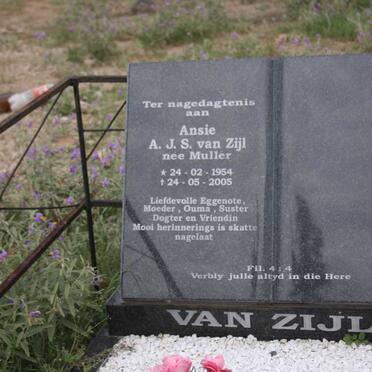 ZIJL A.J.S., van nee MULLER 1954-2005