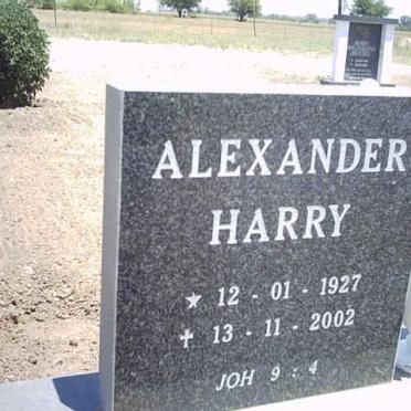 ALEXANDER Harry 1927-2002