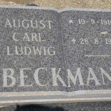 BECKMANN August Carl Ludwig 1910-1991