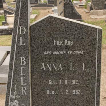 BEER Anna E.L., de 1912-1982
