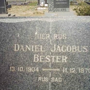 BESTER Daniel Jacobus 1904-1970