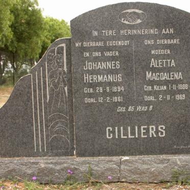 CILLIERS Johannes Hermanus 1894-1961 &amp; Aletta Magdalena KILIAN 1896-1969