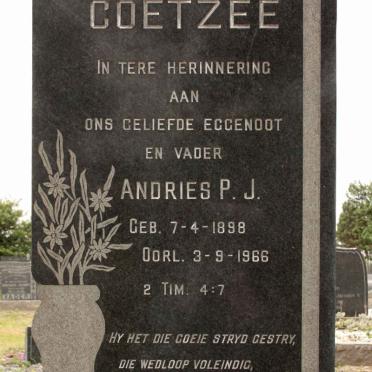 COETZEE Andries P.J. 1898-1966