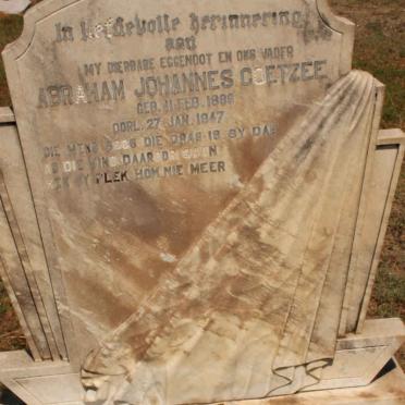 COETZEE Abraham Johannes 1889-1947