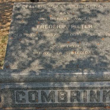 COMBRINK Frederik Pieter 1867-1953