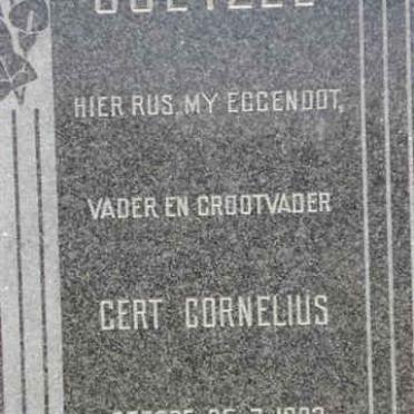 COETZEE Gert Cornelius 1893-