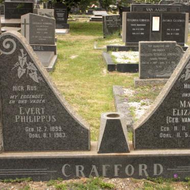 CRAFFORD Evert Philippus 1899-1963 &amp; Maria Elizabeth VAN TONDER 1898-1981