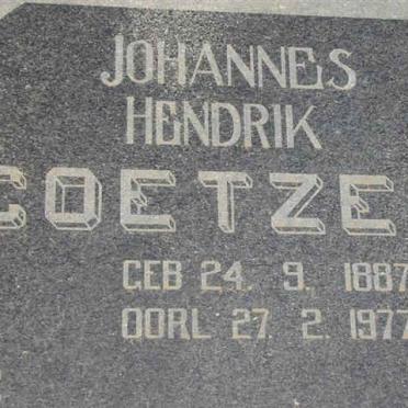 COETZEE Johannes Hendrik 1887-1977