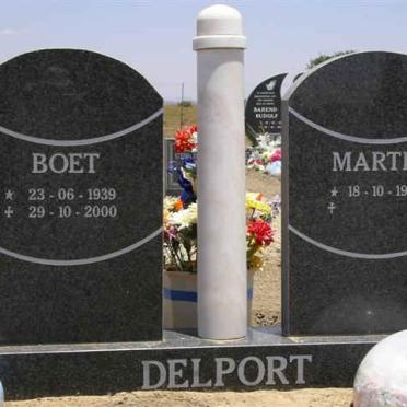 DELPORT Boet 1939-2000 &amp; Martie 1944-