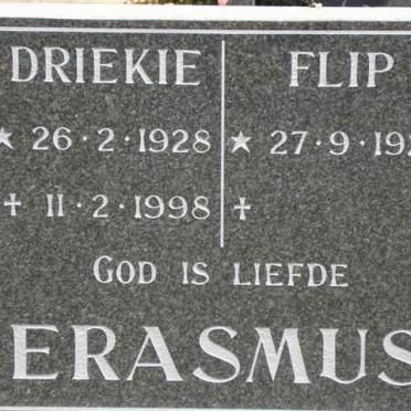 ERASMUS Flip 1927- &amp; Driekie 1928-1998
