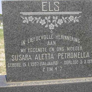 ELS Susara Aletta Petronella nee TALJAARD -1971