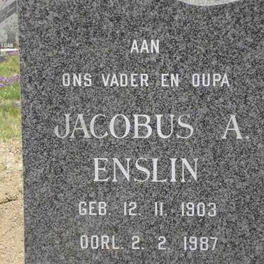 ENSLIN Jacobus A. 1903-1987