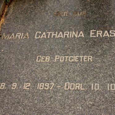 ERASMUS Ferdinand Petrus 1893-1957 &amp; Maria Catharina POTGIETER 1897-1967