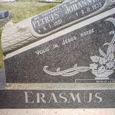 ERASMUS Petrus Johannes 1901-1975 