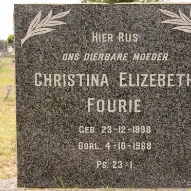 FOURIE Christina Elizebeth 1898-1968