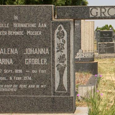 GROBLER Magdalena Johanna Catharina nee DU TOIT 1896-1974