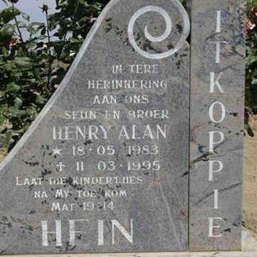 HEIN Henry Alan 1983-1995