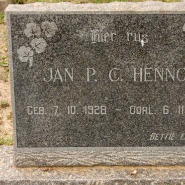 HENNOP Jan Philippus Carel 1928-1967