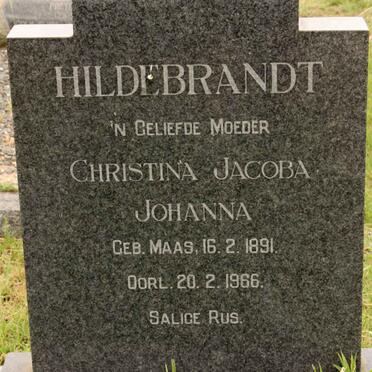 HILDEBRANDT Christina Jacoba Johanna 1891-1966