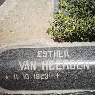 HEERDEN Esther, van 1923-
