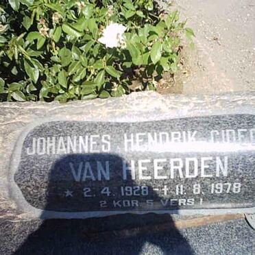 HEERDEN Johannes Hendrik Gideon, van 1928-1978