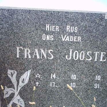 JOOSTE Frans 1910-1991