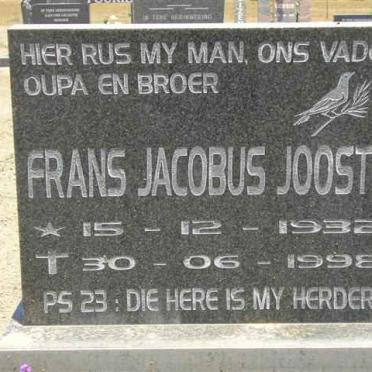 JOOSTE Frans Jacobus 1932-1998
