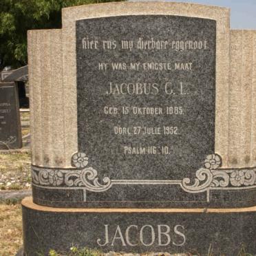 JACOBS Jacobus C.L. 1885-1952