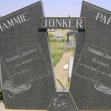 JONKER Gerhardus Johannes Blignaut 1928-1975 &amp; Susanna Johanna HERBST 1929-??