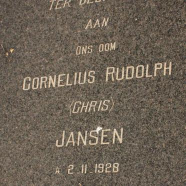 JANSEN Cornelius Rudolph 1928-1981