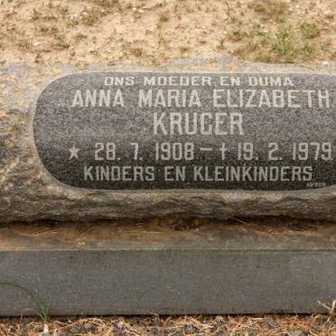 KRUGER Anna Maria Elizabeth 1908-1979