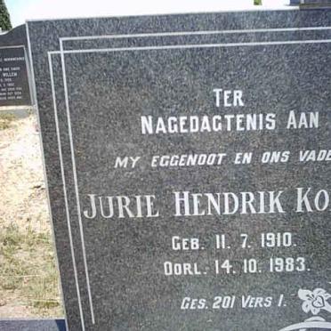 KORFF Jurie Hendrik 1910-1983