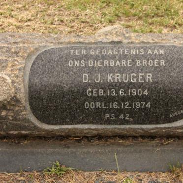 KRUGER D.J. 1904-1974