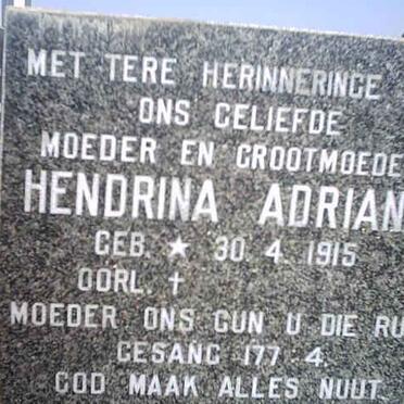 KRUGER Hendrina Adriana 1915-