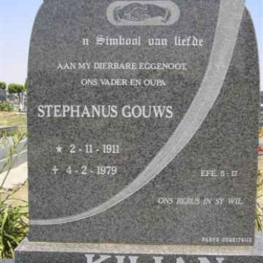 KILIAN Stephanus Gouws 1911-1979