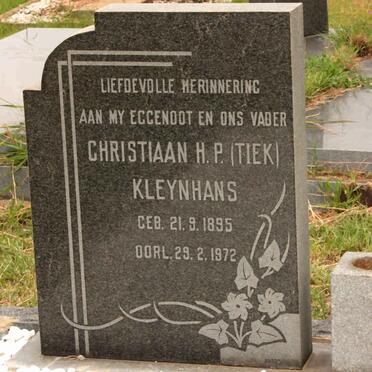 KLEYNHANS Christiaan H.P. 1895-1972 &amp; Wilhelmina Gertruida GORVER 1897-1996 