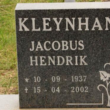 KLEYNHANS Jacobus Hendrik 1937-2002