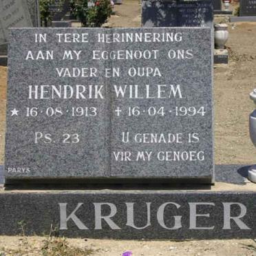 KRUGER Hendrik Willem 1913-1994